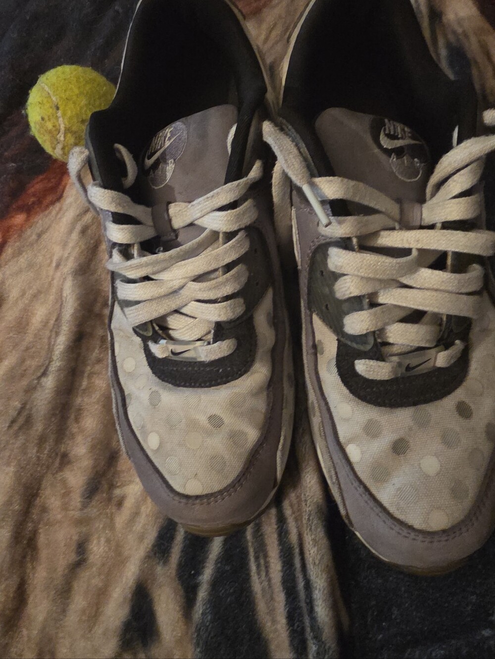 Nike Gray Polka Dot Sneakers